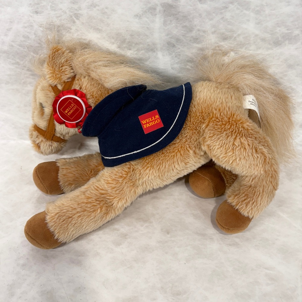 Wells Fargo Legendary Pony Nellie 2015 Plush Stuffed Animal Tan Horse